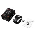 Mysz bezprzewodowa Perixx PERIMICE-721 optyczna 1600dpi 2.4 GHz, czarno-biała, silent, cicha, bezklikowa - 2045783
