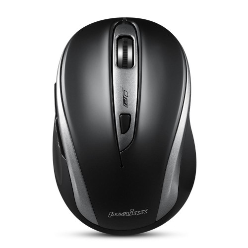 Mysz bezprzewodowa Perixx PERIMICE-721 optyczna 1600dpi 2.4 GHz, czarna, silent, cicha, bezklikowa - 1940371