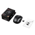 Mysz bezprzewodowa Perixx PERIMICE-721 optyczna 1600dpi 2.4 GHz, czarna, silent, cicha, bezklikowa - 2045773