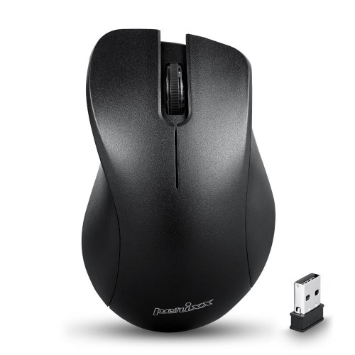 Mysz bezprzewodowa Perixx PERIMICE-621 optyczna 1600dpi 2.4 GHz, czarna, silent, cicha, bezklikowa - 1940370