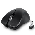 Mysz bezprzewodowa Perixx PERIMICE-621 optyczna 1600dpi 2.4 GHz, czarna, silent, cicha, bezklikowa - 2045766