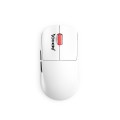 Mysz bezprzewodowa Monka PRIME optyczna 26000dpi 2.4 GHz + Bluetooth biała AKUMULATOR 6 przycisków gaming PixArt PAW3395 Kailh - 2737812