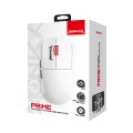 Mysz bezprzewodowa Monka PRIME optyczna 26000dpi 2.4 GHz + Bluetooth biała AKUMULATOR 6 przycisków gaming PixArt PAW3395 Kailh - 2737817