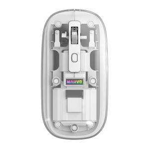 Mysz bezprzewodowa Marvo Prism B10 WH Bluetooth + 2,4 GHz