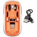 Mysz bezprzewodowa Manhattan 2.4GHz RF USB 1600dpi przezroczysta - 2273518