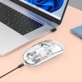Mysz bezprzewodowa Manhattan 2.4GHz RF USB 1600dpi przezroczysta - 2273505