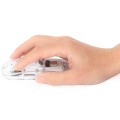 Mysz bezprzewodowa Manhattan 2.4GHz RF USB 1600dpi przezroczysta - 2273507
