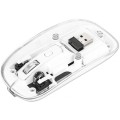 Mysz bezprzewodowa Manhattan 2.4GHz RF USB 1600dpi przezroczysta - 2273508