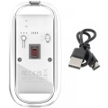 Mysz bezprzewodowa Manhattan 2.4GHz RF USB 1600dpi przezroczysta - 2273510