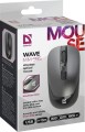 Mysz bezprzewodowa Defender WAVE MM-995 optyczna bezklikowa silent 1600dpi srebrna - 1670995