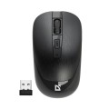 Mysz bezprzewodowa Defender WAVE MM-995 optyczna bezklikowa silent 1600dpi czarna - 1635126
