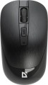 Mysz bezprzewodowa Defender WAVE MM-995 optyczna bezklikowa silent 1600dpi czarna - 1670982