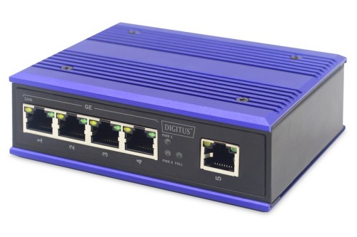 ASSMANN Electronic DN-651118 łącza sieciowe Gigabit Ethernet (10/100/1000) Czarny, Niebieski - 2765021