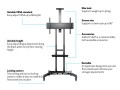 Stojak podłogowy z kółkami HAGOR M Public Floorstand HD - cart - 2767199