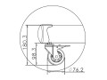 Stojak podłogowy z kółkami HAGOR M Public Floorstand HD - cart - 2767216