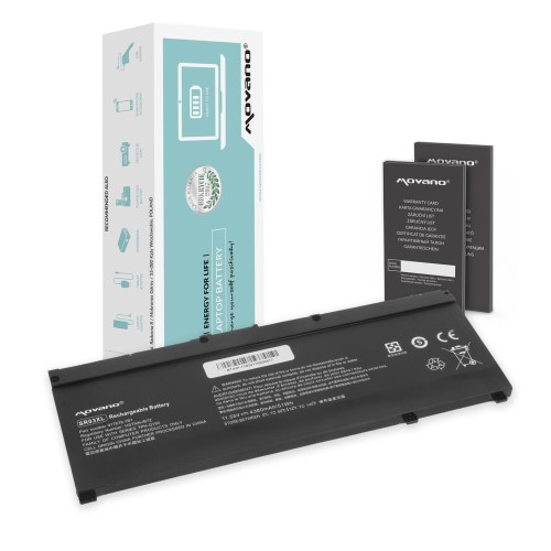 Bateria Movano do notebooka HP Pavilion Gaming 15, 17, SR03XL, Omen 15-DC (11.55V) (4380 mAh) - 2727628