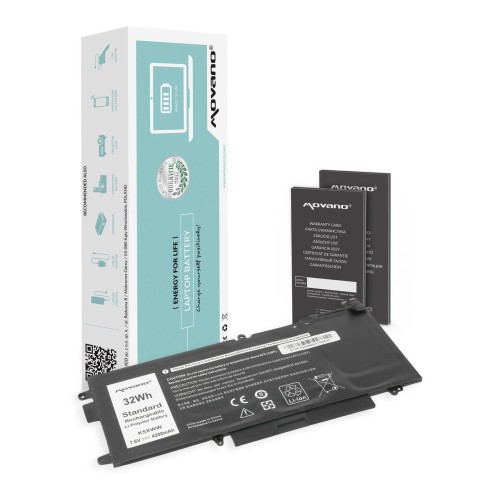 Bateria Movano do notebooka Dell Latitude E5289, 7390 2-in-1, K5XWW (7.4V-7.6V) (4200 mAh) - 2727648