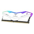 Pamięć DDR5 Team Group T-FORCE DELTA RGB 32GB (1x32GB) 6000MHz CL38 1,35V Biała - 1966933
