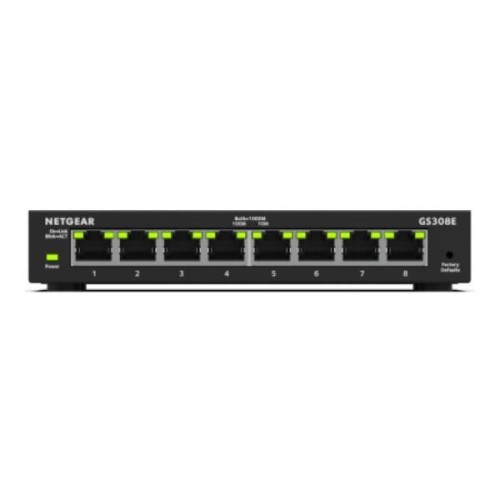 Switch zarządzalny Netgear GS308E-400EUS 8x1GbE PoE 62W - 2516802
