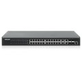 Switch zarządzalny Intellinet 24x 10/100/1000 Mbps PoE+ 370W+4x uplink Combo RJ45/SFP VLAN Rack 19" - 1397916