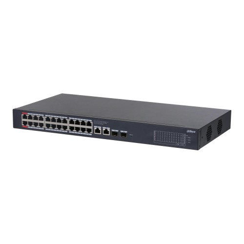 Switch zarządzalny Dahua CS4228-24GT-375 24x1GbE 2x1GbE uplink 2xSFP uplink PoE 375W - 2417836