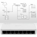 Switch niezarządzalny Qoltec przełącznik sieciowy 8 x port RJ45 | 100Mbps | Fast Ehernet | LAN - 2272646