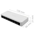 Switch niezarządzalny Qoltec przełącznik sieciowy 8 x port RJ45 | 100Mbps | Fast Ehernet | LAN - 2272648