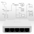 Switch niezarządzalny Qoltec przełącznik sieciowy 5 x port RJ45 | 100Mbps | Fast Ethernet | LAN - 2272636
