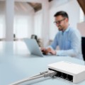 Switch niezarządzalny Qoltec przełącznik sieciowy 5 x port RJ45 | 100Mbps | Fast Ethernet | LAN - 2272638