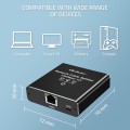 Switch niezarządzalny Qoltec mini rozdzielacz splitter 1x3 port RJ45 | 1000Mbps | USB-C | Aluminium - 2737269