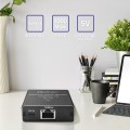 Switch niezarządzalny Qoltec mini rozdzielacz splitter 1x2 port RJ45 | 1000Mbps | USB-C | Aluminium - 2272623