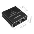 Switch niezarządzalny Qoltec mini rozdzielacz splitter 1x2 port RJ45 | 1000Mbps | USB-C | Aluminium - 2272629