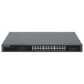 Switch niezarządzalny Intellinet 24x 10/100/1000 Mbps PoE+ 370W + 2x SFP, Rack 19" - 1529329