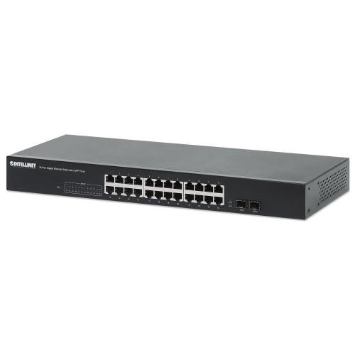 Switch niezarządzalny Intellinet 24x 10/100/1000 Mbps + 2x SFP - 1397796