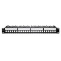 QOLTEC PATCH PANEL DO SZAF RACK 19" | 24 PORTY | 1U | UTP | CZARNY - 1880152