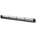 QOLTEC PATCH PANEL DO SZAF RACK 19" | 24 PORTY | 1U | UTP | CZARNY - 2044919