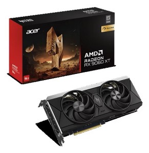Karta graficzna Acer Nitro Radeon RX 9060 XT 16 GB OC z procesorem AMD, 16 GB pamięci GDDR6, port HDMI: 1, złącze PCI Express 5.0