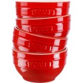 Staub Ceramique Zestaw misek 0,7 l Okrągły Ceramika Czerwony 4 szt. - 2774249