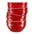 Staub Ceramique Zestaw misek 0,7 l Okrągły Ceramika Czerwony 4 szt. - 2774244