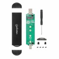 Obudowa Zewnętrzna USB-C/A 3.2 Gen2 Dysku M.2 NVMe, SATA SSD - 2775884