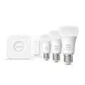 Philips Hue White and color ambiance Zestaw startowy: 3 inteligentne żarówki E27 (1100) + regulator przyciemniania Hue Dimmer switch - 2199927