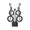Przełącznik KVM LINDY 2-portowy DisplayPort 1.2, USB 2.0 & Audio - 2776468