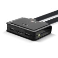 Przełącznik KVM LINDY 2-portowy DisplayPort 1.2, USB 2.0 & Audio - 2776464