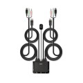 Przełącznik KVM LINDY 2-portowy DisplayPort 1.2, USB 2.0 & Audio - 2776465