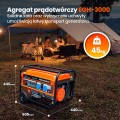 Extralink Agregat prądotwórczy EGH-3000 hybrydowy, 3kW 1F - 2433496