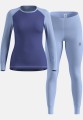Bielizna termoaktywna - zestaw Odlo Set ACTIVE WARM Special Set roz. S Granatowa - 2777981