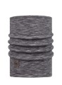 Bandana BUFF MERINO HEAVYWEIGHT NECK WARMERMULTISTRIPES FOG GREY - 2762883