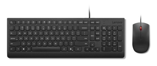 Podstawowe Lenovo | Kombinacja klawiatury i myszy | Przewodowe | Euro amerykańskie | Czarny - 2763716