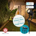 Lampa zewnętrzna Nedis ZBLOS10RGBW3 Smartlife RGB Zigbee 3.0 3W 3-pack - 2763141