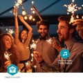 Oświetlenie LED dekoracyjne Wi-Fi Party-Lichter Warmweiss 10 LED's 9.00 m Android™ / IOS Lampendurchmesser: 45 mm - 2763187